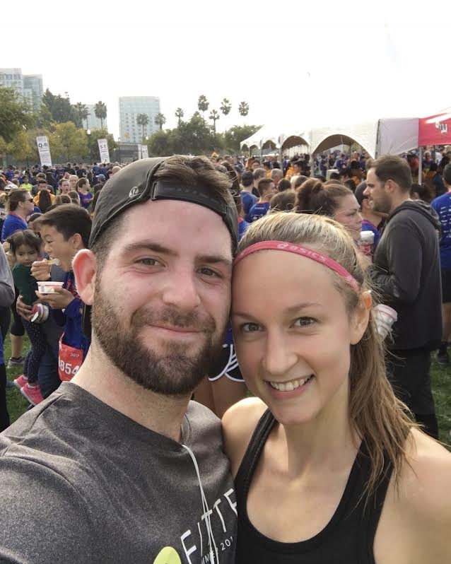 Laura and Nick at a race